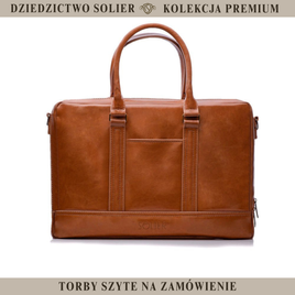 Men's leather shoulder laptop bag SL02 ABERDEEN