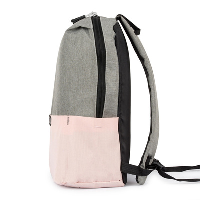 Travel backpack 9L Solier SV15 pink + grey