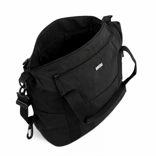 Genuine leather woman's laptop bag FL25 black with snake pattern