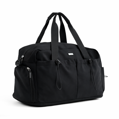 Materiałowa sportowa torba na trening SM06 Moira - czarna