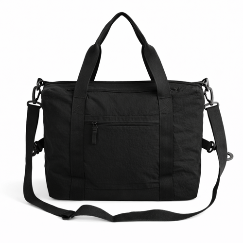 Genuine leather woman's laptop bag FL25 black with snake pattern