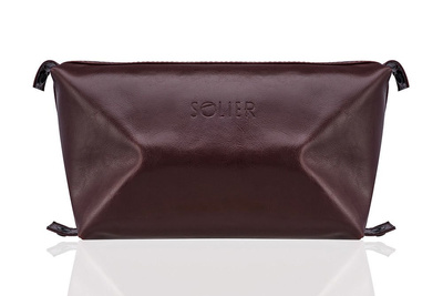 Elegant leather men's beauty bag SOLIER PERTH