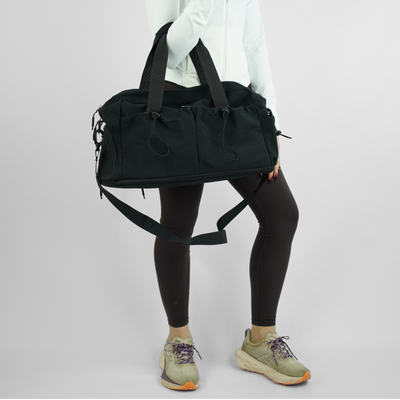 Materiałowa sportowa torba na trening SM06 Moira - czarna