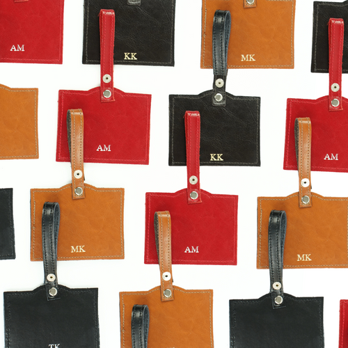 Personalized genuine leather spectacle case Solier SA37 maroon