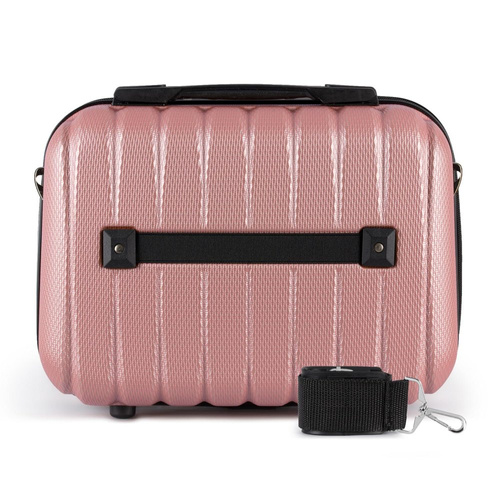 Cosmetic travel case ABS STL902 pink
