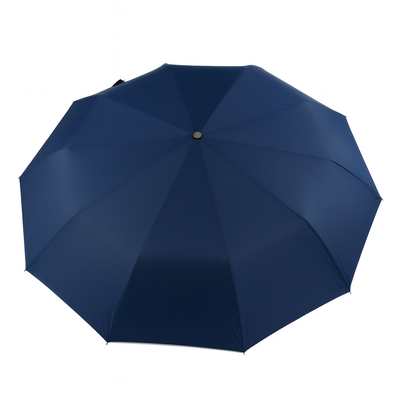 Składany mały parasol z odblaskowymi elementami - granatowy