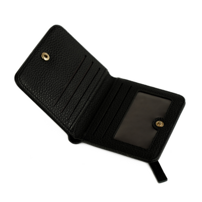 Genuine leather woman's laptop bag FL25 black with snake pattern