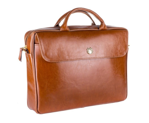 Genuine leather woman's laptop bag FL16 Sorrento vintage brown