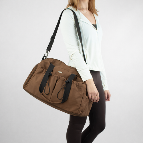 Torba weekendowa podróżna skórzana Solier SL39 Astrin czarna 