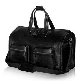 Genuine leather men's garment bag SL18 Harlow black