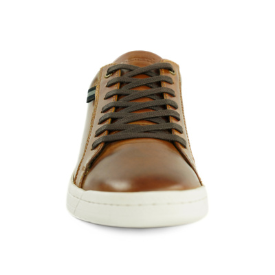 Men's stylish leather Chukka shoes / boots dark brown M467DBS