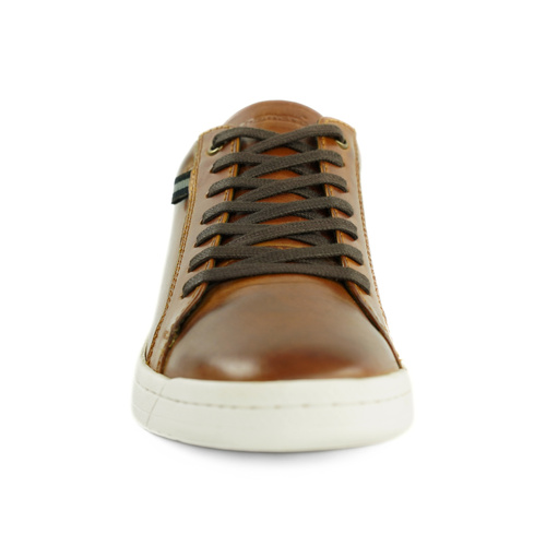 Men's stylish leather Chukka shoes / boots dark brown M467DBS