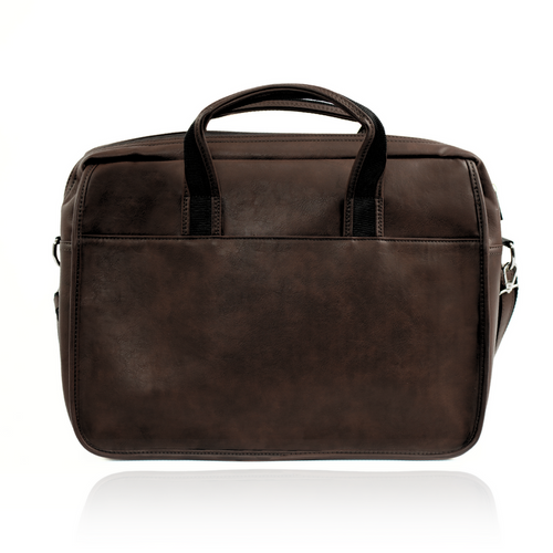 Brown shoulder laptop bag S13