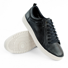 Men's stylish leather Chukka shoes / boots dark brown M467DBS