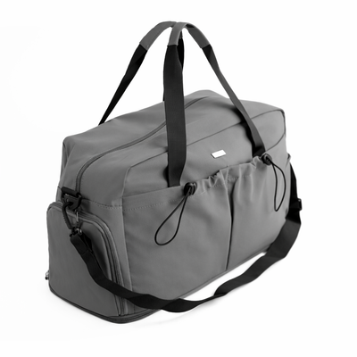 Materiałowa sportowa torba na trening SM06 Moira - szara