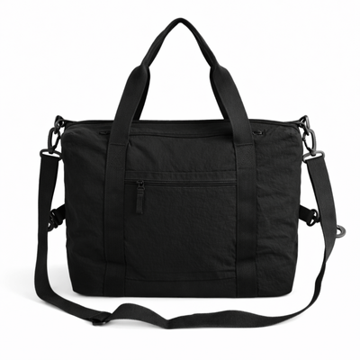 Genuine leather woman's laptop bag FL25 black with snake pattern