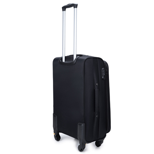 Medium soft luggage M Solier STL1651 black-red