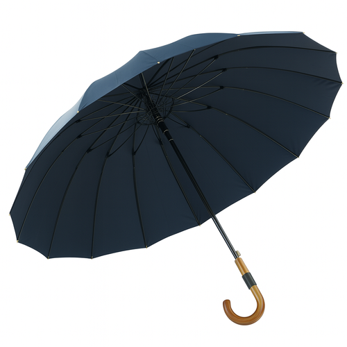 Duży parasol przeciwdeszczowy rodzinny - granatowy