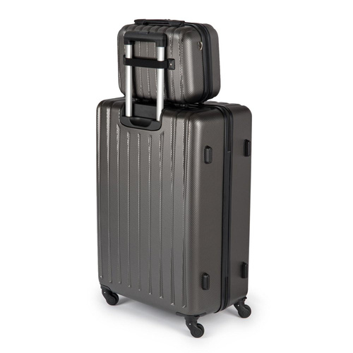 Cosmetic travel case ABS STL902 dark grey