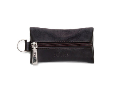 Leather men's key holder SOLIER SA18 BROWN