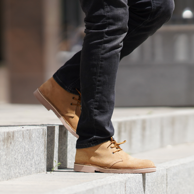 Men's stylish leather Chukka shoes boots M467BS