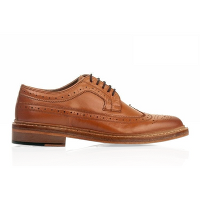 Genuine leather elegant Brogue Shoes Goodyear Welted