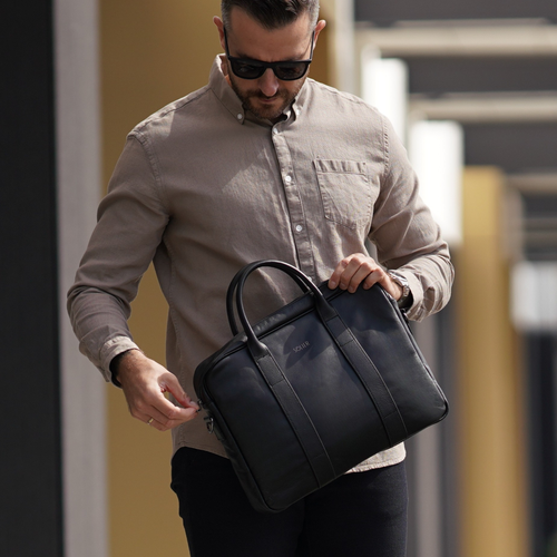 Skórzana męska torba na laptopa Solier SL20 EDYNBURG