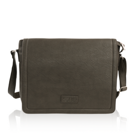 Brown men`s shoulder bag S11