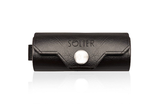 Leather men's key holder SOLIER SA11 DARK BROWN