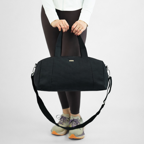 Materiałowa torba sportowa Solier SM05 Shala - czarny