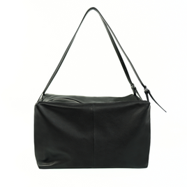 Skórzana damska torba worek na ramię Solier FL36 Oriana czarna