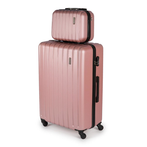 Cosmetic travel case ABS STL902 pink