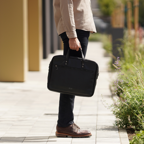 GENUINE LEATHER SHOULDER BAG SL05 NEWBRIDGE BLACK
