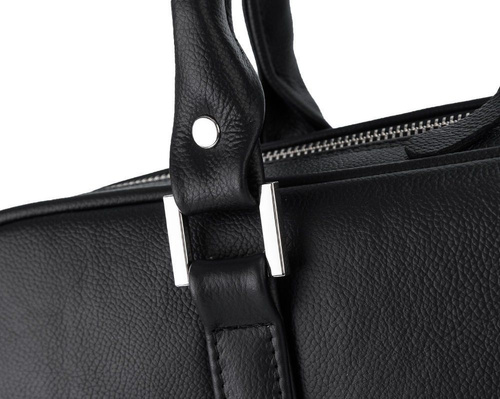 Genuine leather laptop bag Solier SL25 Harvey black