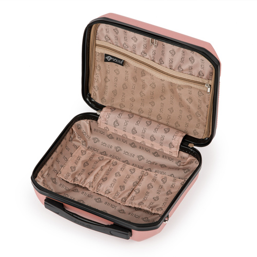 Cosmetic travel case ABS STL945 pink