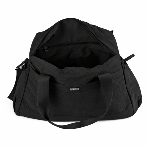 Genuine leather woman's laptop bag FL25 black with snake pattern