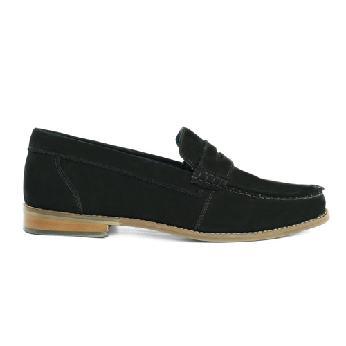 Men's stylish leather Chukka shoes / boots dark brown M467DBS