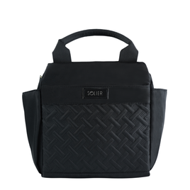 Torba weekendowa podróżna skórzana Solier SL39 Astrin czarna