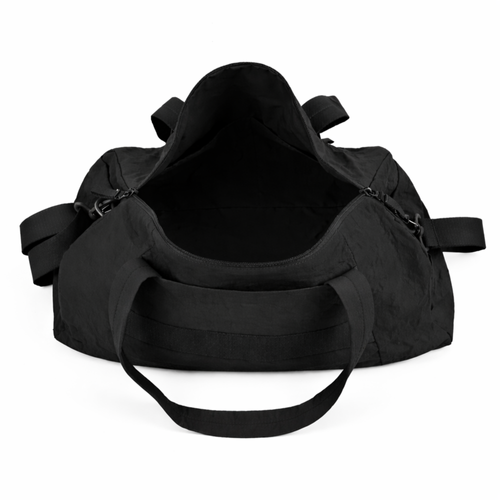 Sportowa torba materiałowa fitness Solier FB52 Lunea - czarna