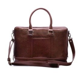 Men's leather shoulder laptop bag SL02 ABERDEEN