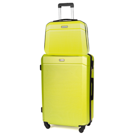 Zestaw walizek podróżnych KUFEREK  + WALIZKA STL945 YELLOW M 22'