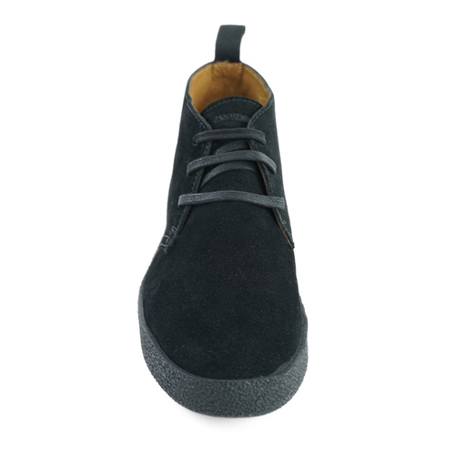 Men's stylish leather Chukka shoes / boots dark brown M467DBS