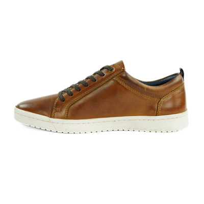 Men's stylish leather Chukka shoes / boots dark brown M467DBS