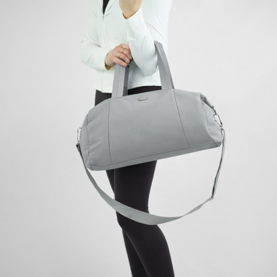 Materiałowa torba sportowa Solier SM05 Shala - szary