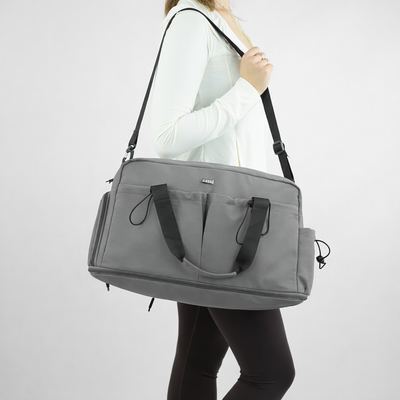 Torba weekendowa podróżna skórzana Solier SL39 Astrin czarna 