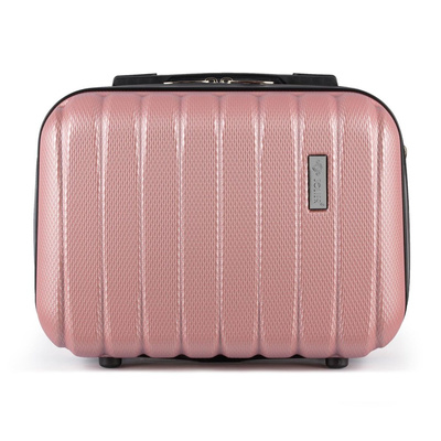 Cosmetic travel case ABS STL902 pink