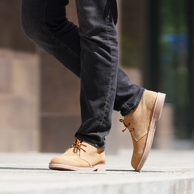Men's stylish leather Chukka shoes boots M467BS