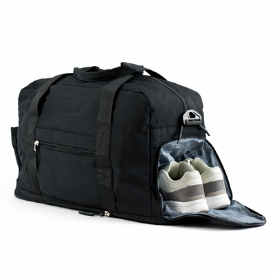 Materiałowa sportowa torba na trening SM06 Moira - czarna