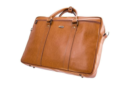 Cogniac leather shoulder laptop bag KILBRIDGE