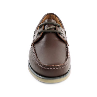 Men's stylish leather Chukka shoes / boots dark brown M467DBS
